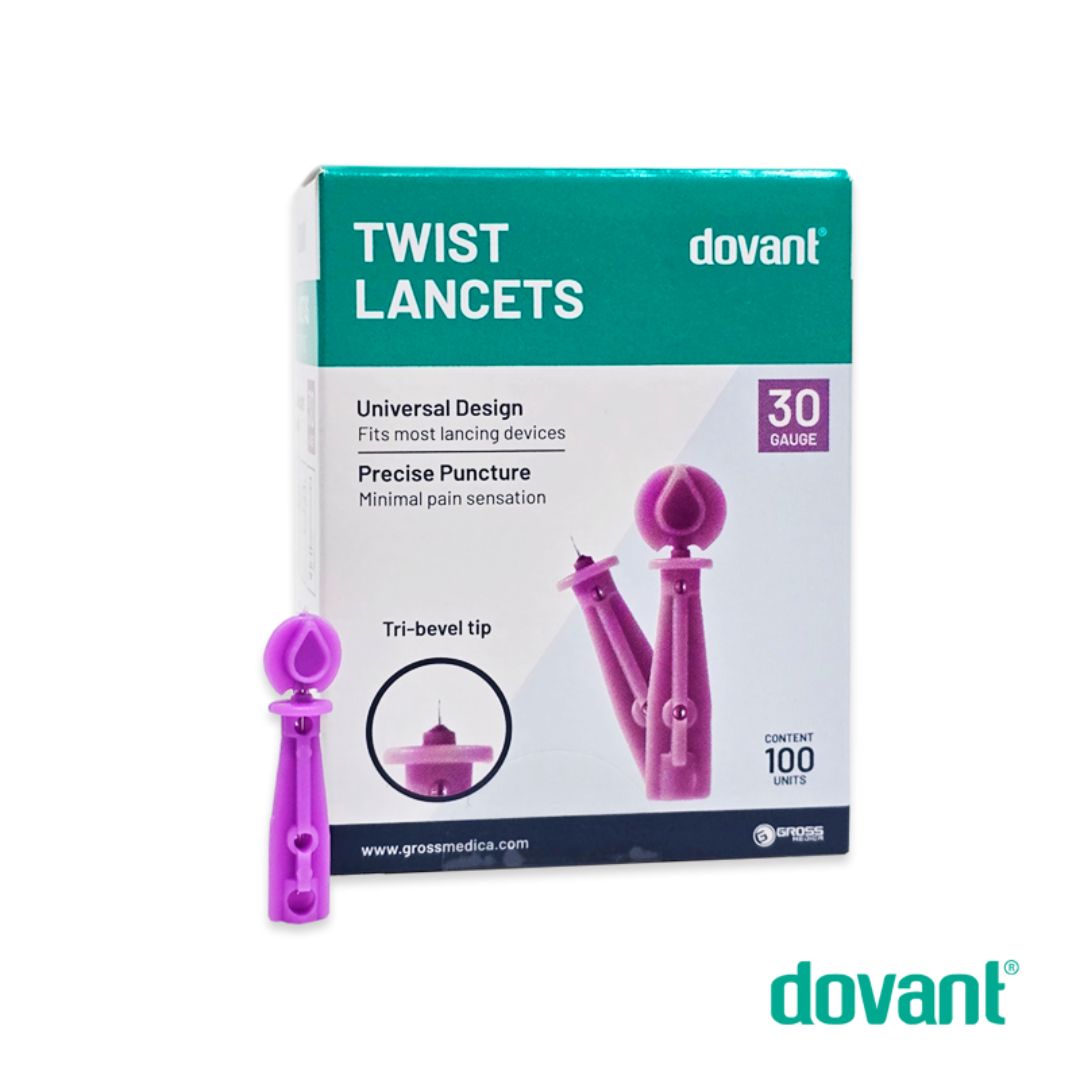 LANCETAS PARA GLUCOMETRO X 100 DOVANT